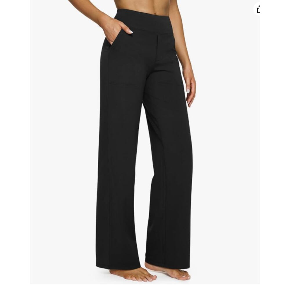 G4Free Wide Leg Pants Size XL Business Casual Elevated Basic Capsule Yoga Black